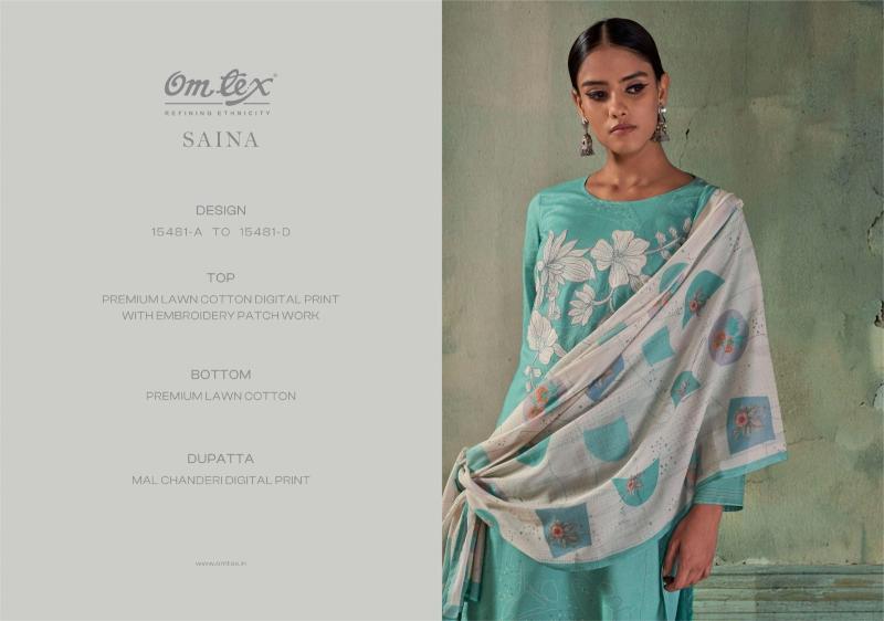 Omtex saina wholesale pashmina fabrics dress material